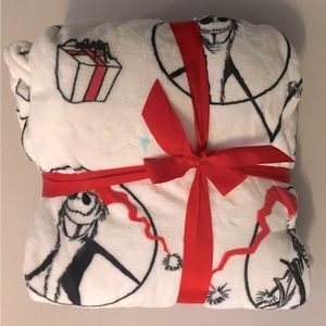 Disney Nightmare Before Christmas Jack Plush Blanket - Queen Size (90in x 90in)